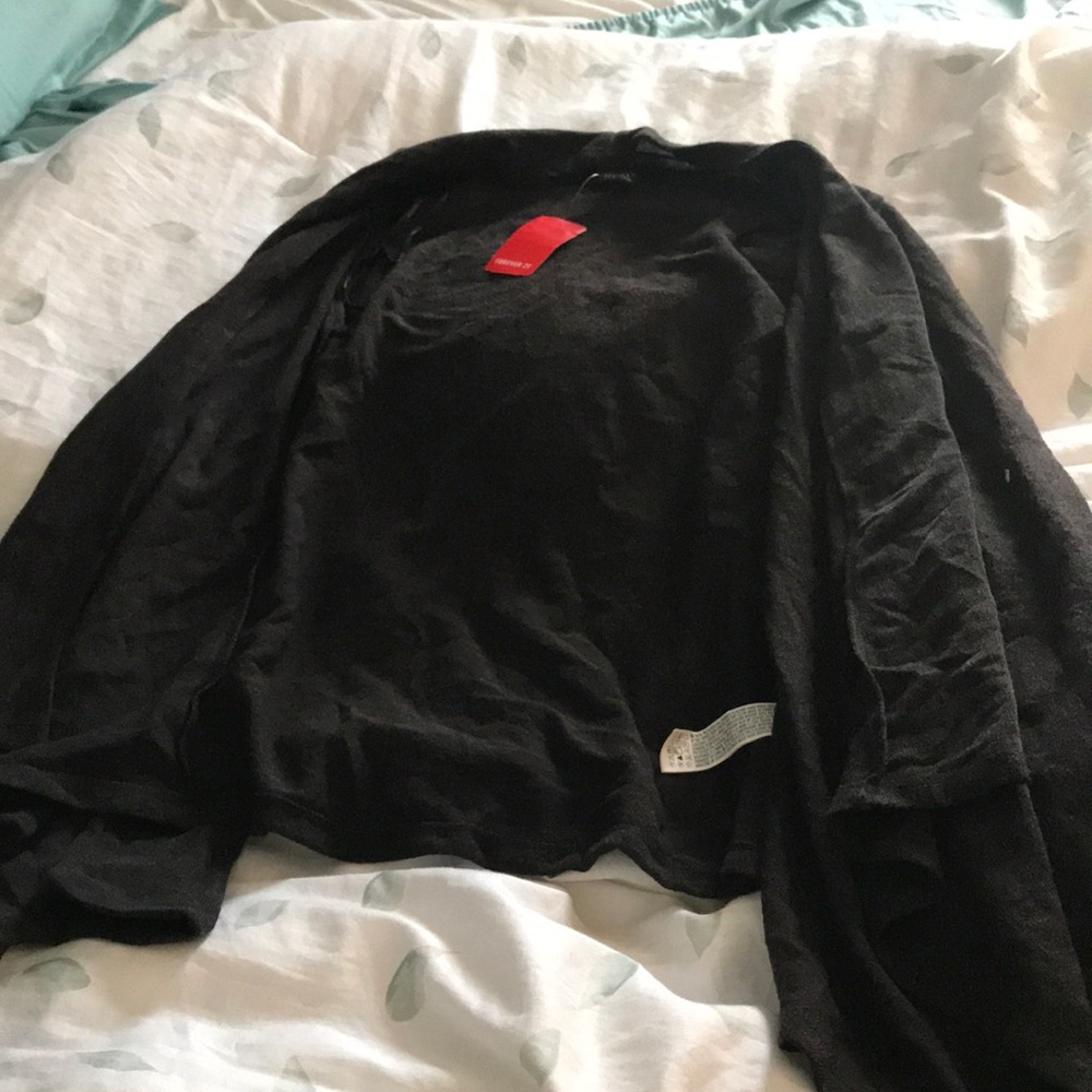 black forever 21 cardigan/sweater